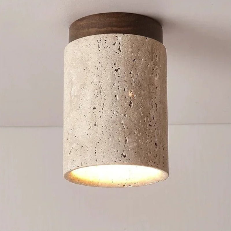 Recessed Travertine LED Chandelier - Lattea Global