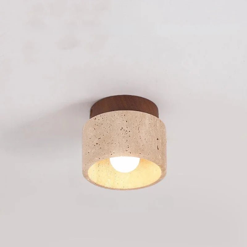 Recessed Travertine LED Chandelier - Lattea Global