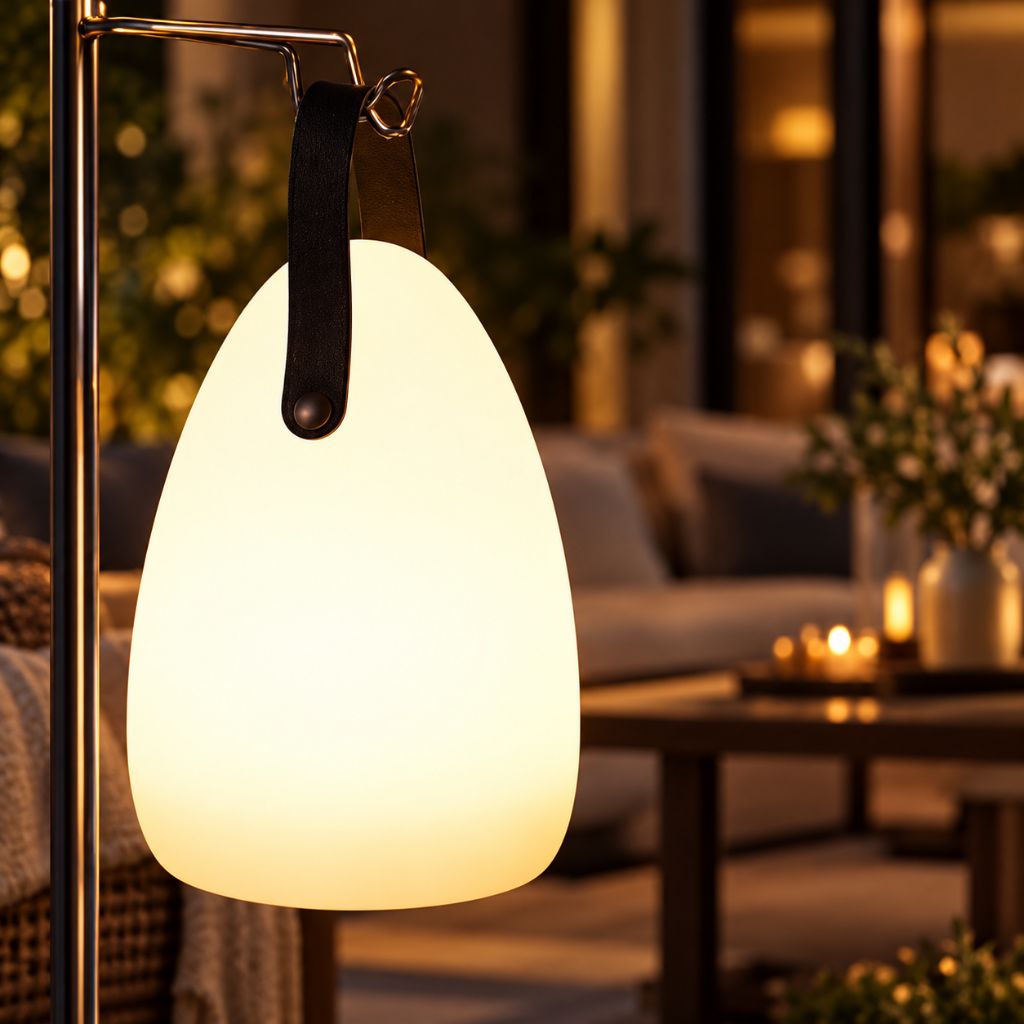Rechargeable RGB LED Lantern with Handle and Remote Control