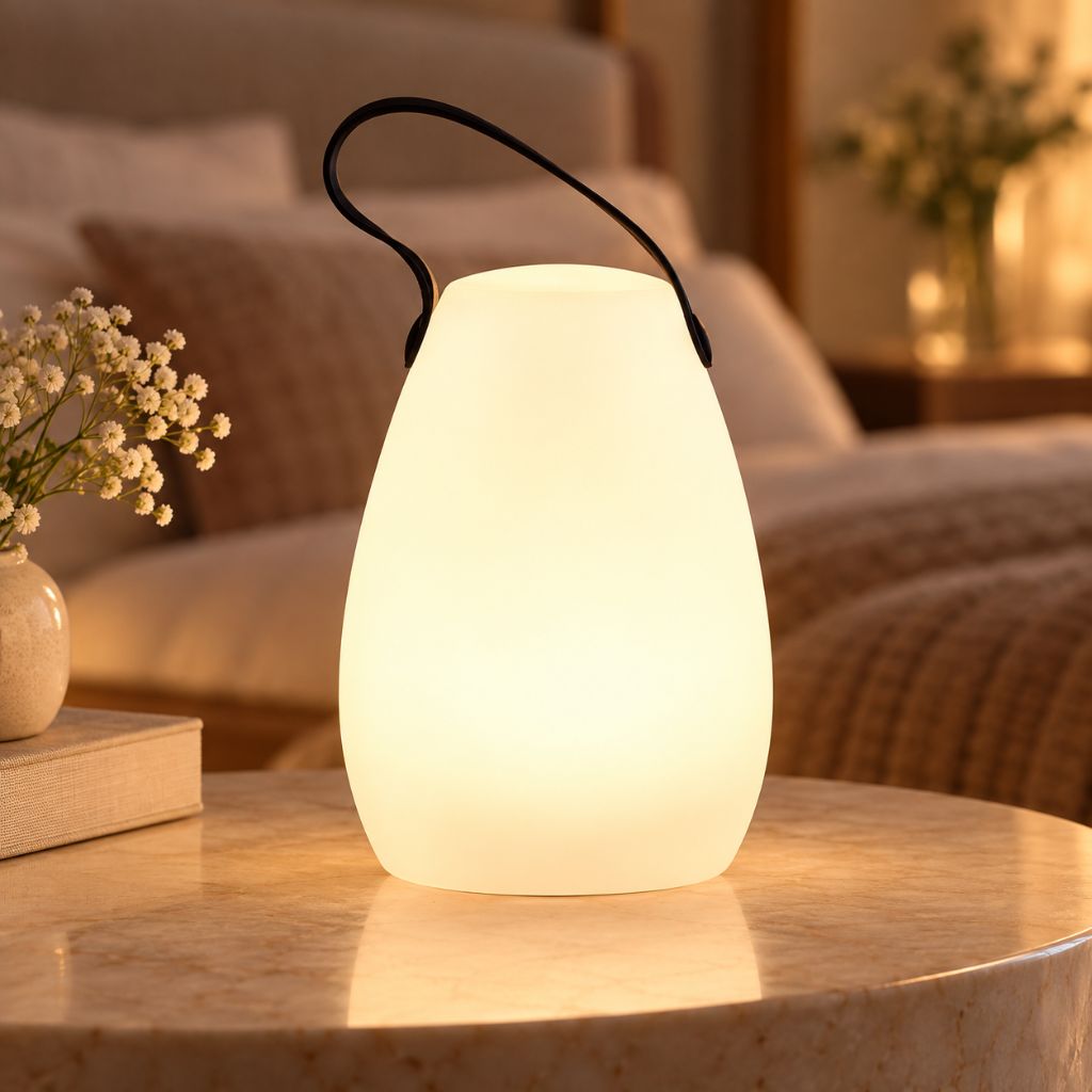 Rechargeable RGB LED Lantern with Handle and Remote Control