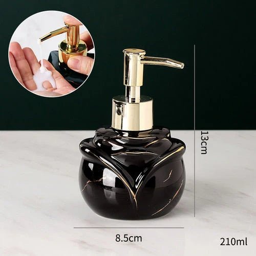 Refined Marble Soap Dispenser – Luxury Bath Accessory - Lattea Global