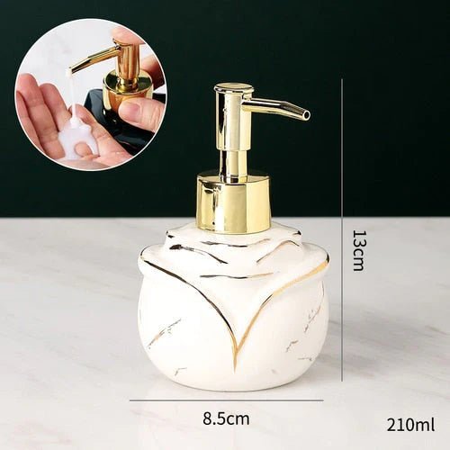 Refined Marble Soap Dispenser – Luxury Bath Accessory - Lattea Global