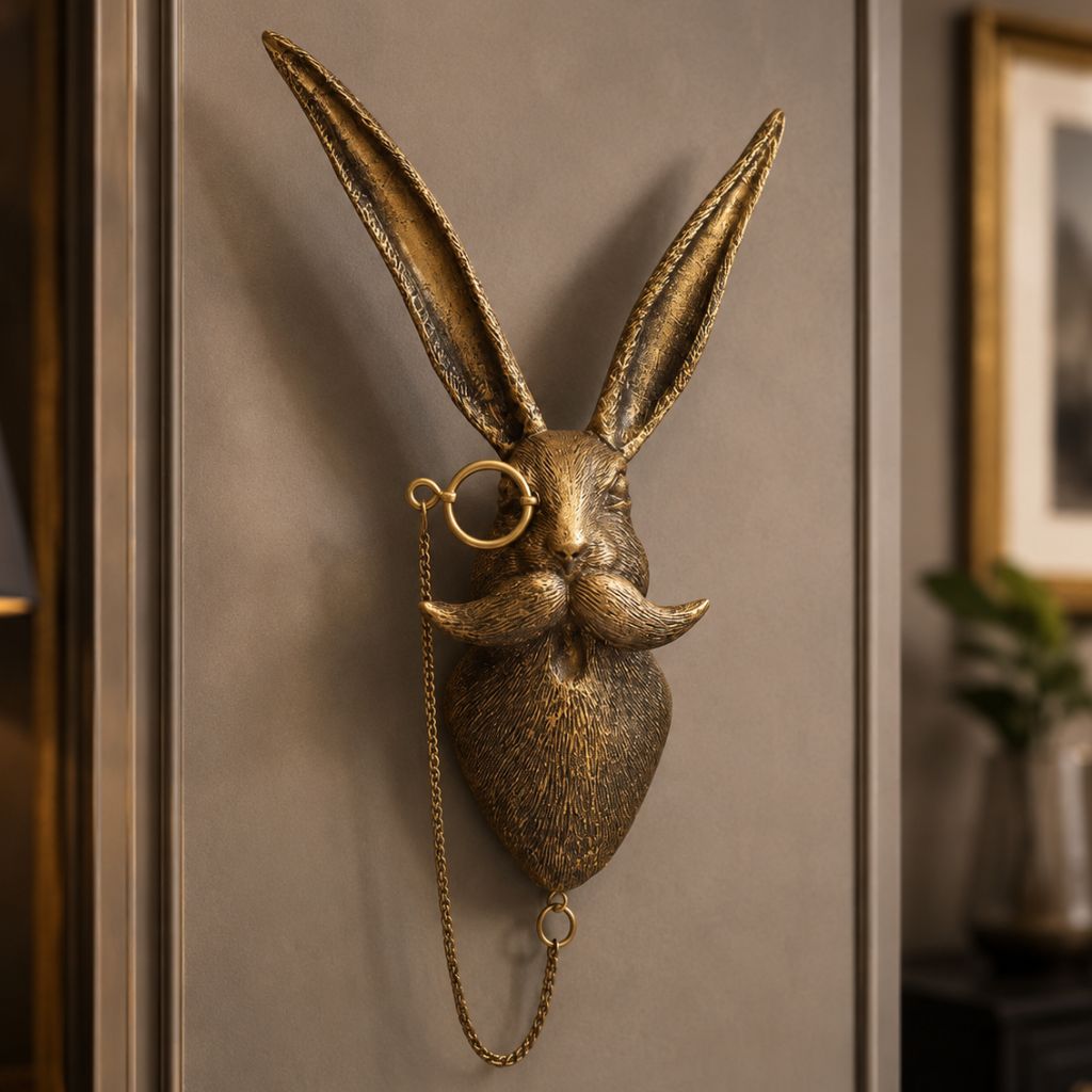 Resin Animal Head Wall Sculpture