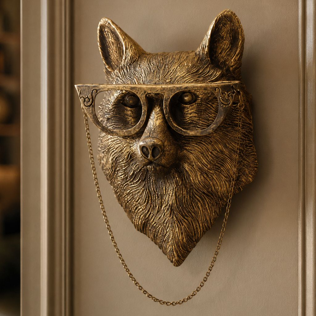 Resin Animal Head Wall Sculpture