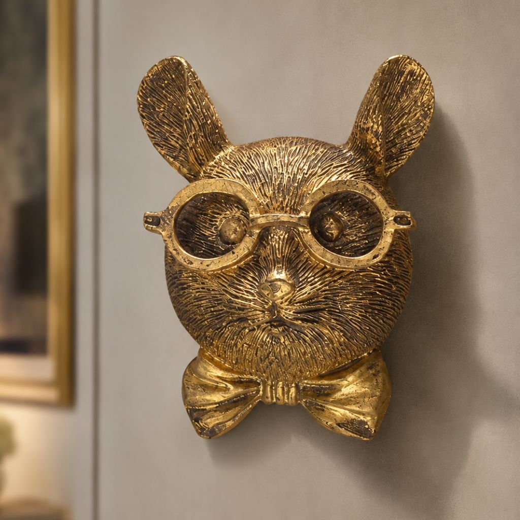 Resin Animal Head Wall Sculpture