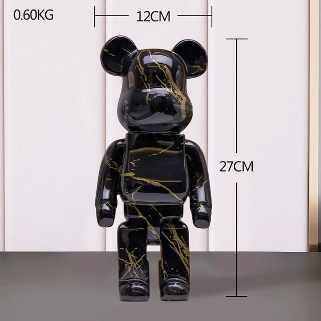 Resin Bear Sculpture with Graffiti Street Art Design - Lattea Global