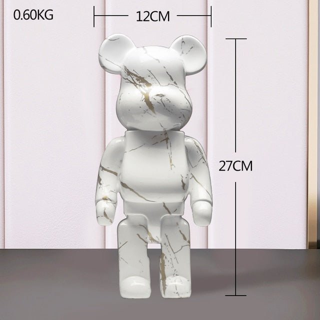 Resin Bear Sculpture with Graffiti Street Art Design - Lattea Global