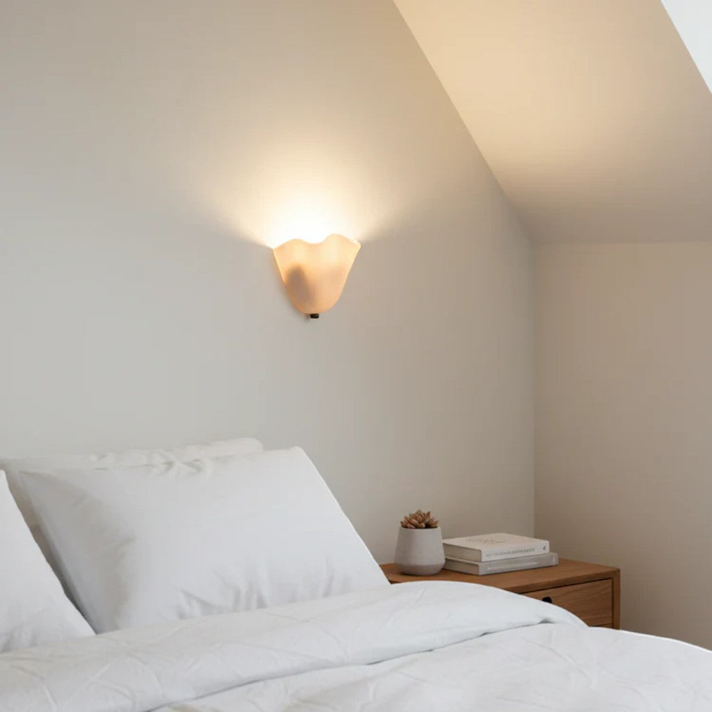 Retro Glass Shell Wall Light Sconce