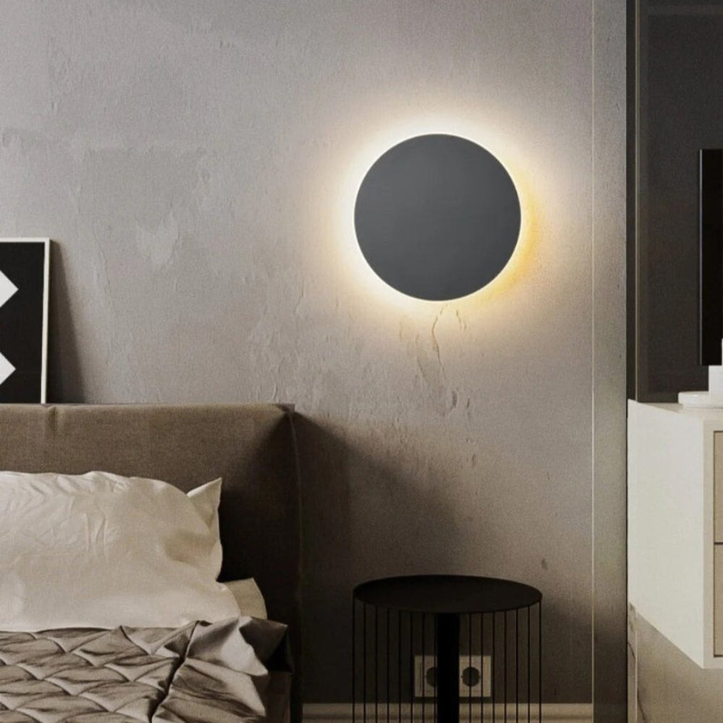 Round Backlit Sconce LED Wall Light for Interiors - Lattea Global