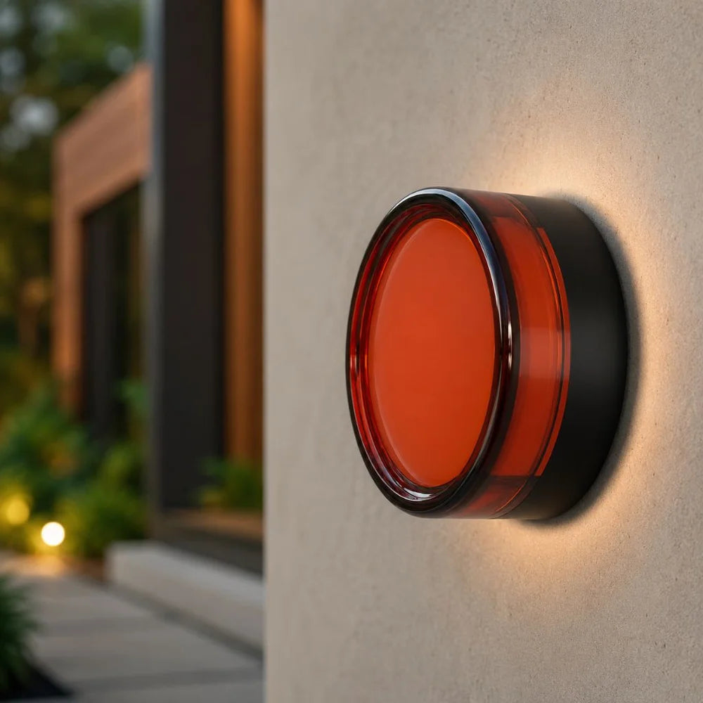 Round led wall sconce ip65 cct switch indoor outdoor lamp – view 10