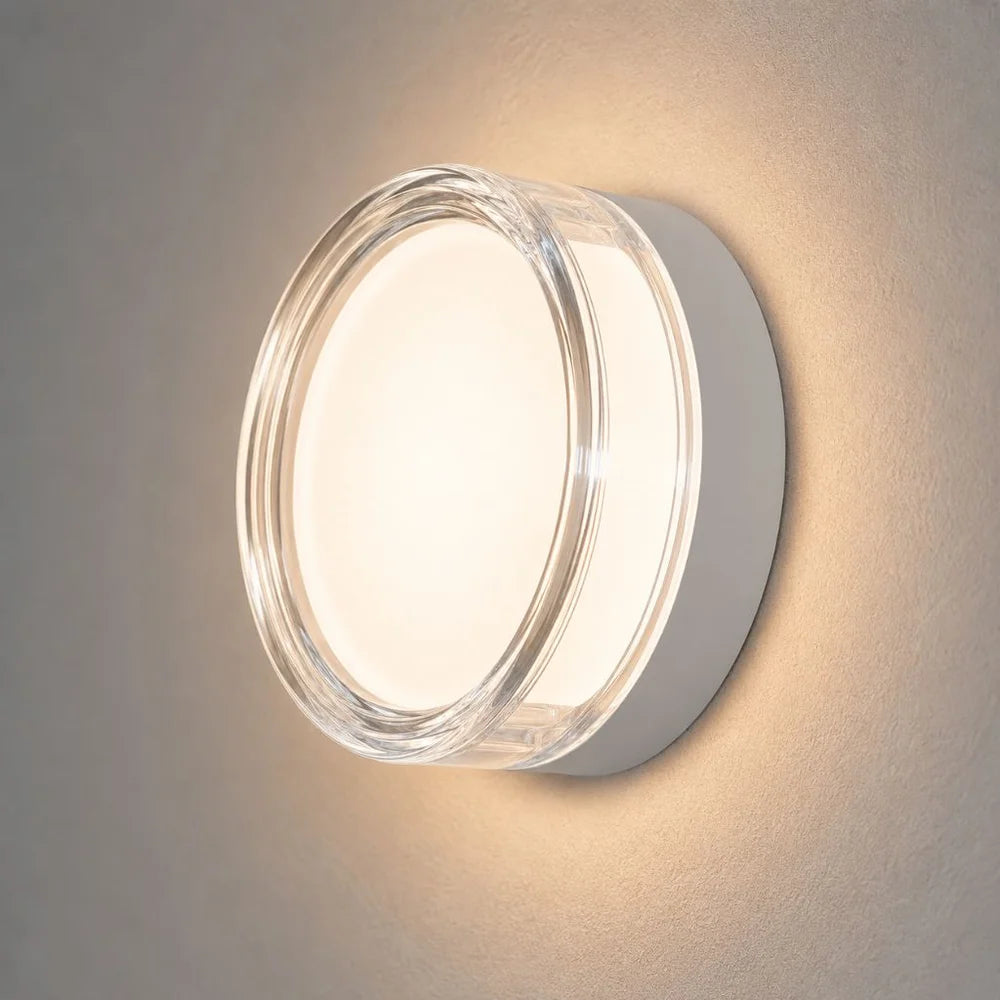 Round led wall sconce ip65 cct switch indoor outdoor lamp – view 15