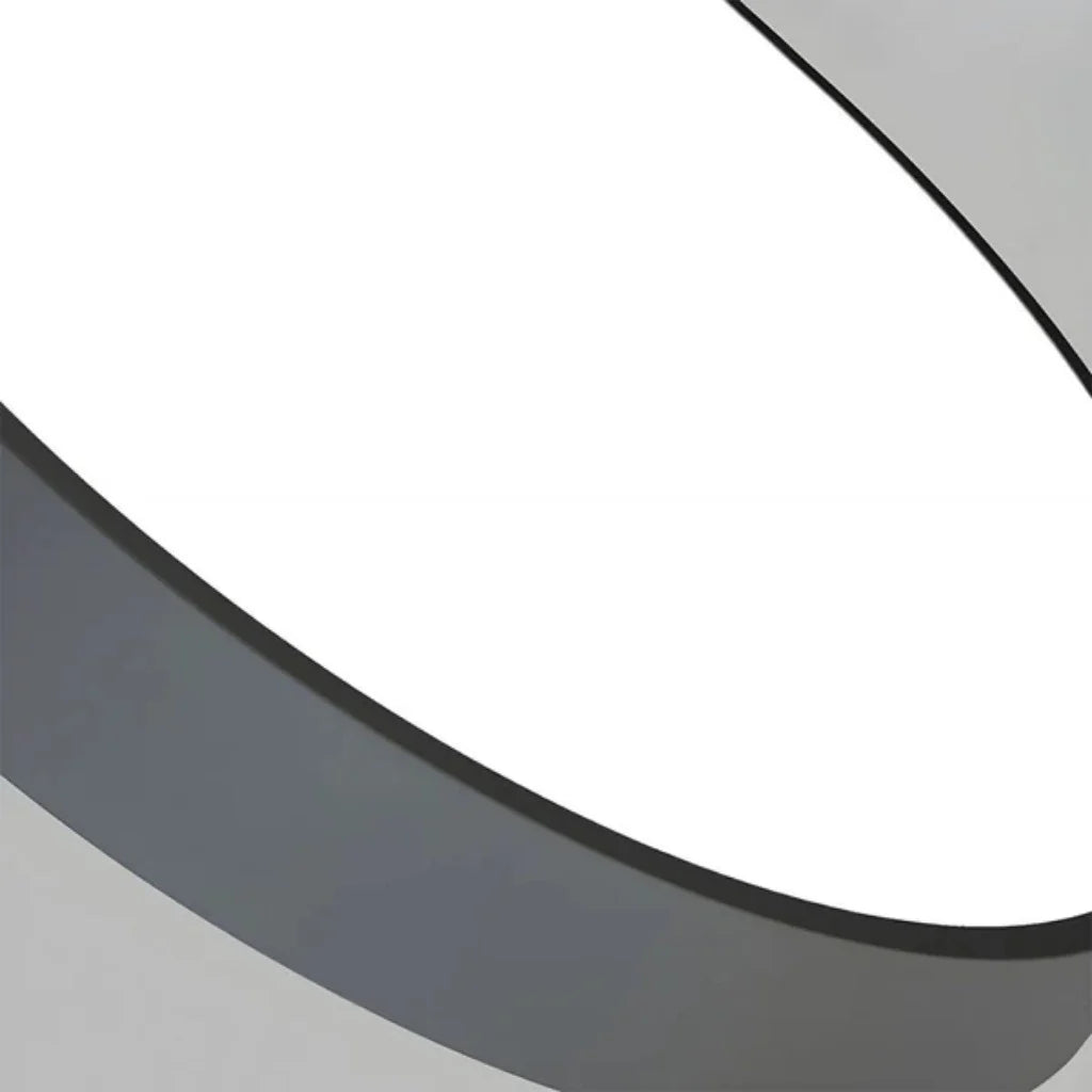 Round Slim Semi Flush Ceiling Light Fixture For Living Room