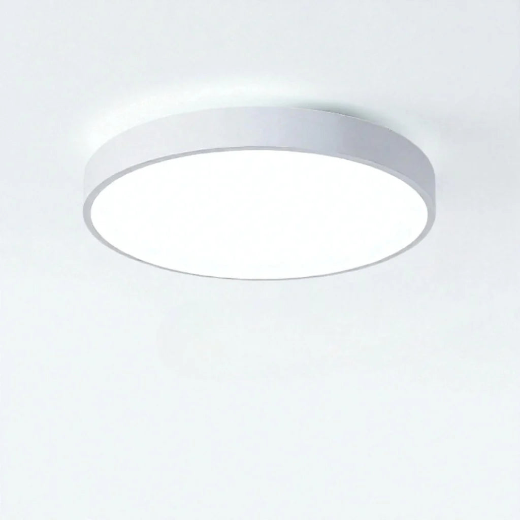 Round Slim Semi Flush Ceiling Light Fixture For Living Room