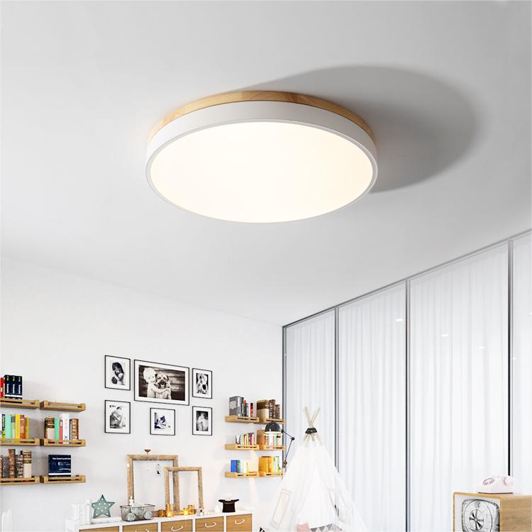 Ceiling Light Wooden LED Fixture Modern Design 7