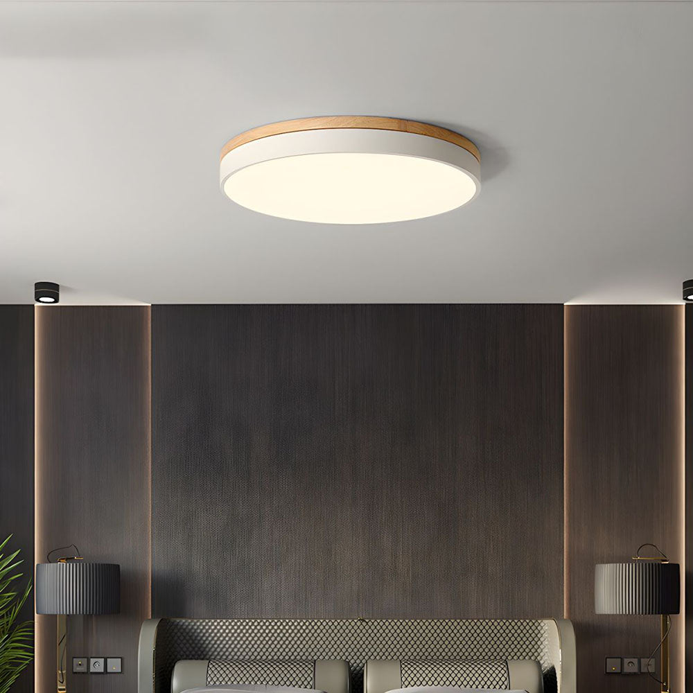 Ceiling Light Wooden LED Fixture Modern Design 9