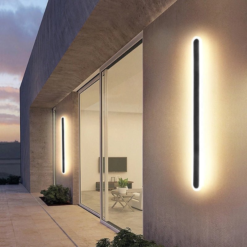 Rounded Edge Aluminium Outdoor Wall Light - Lattea Global