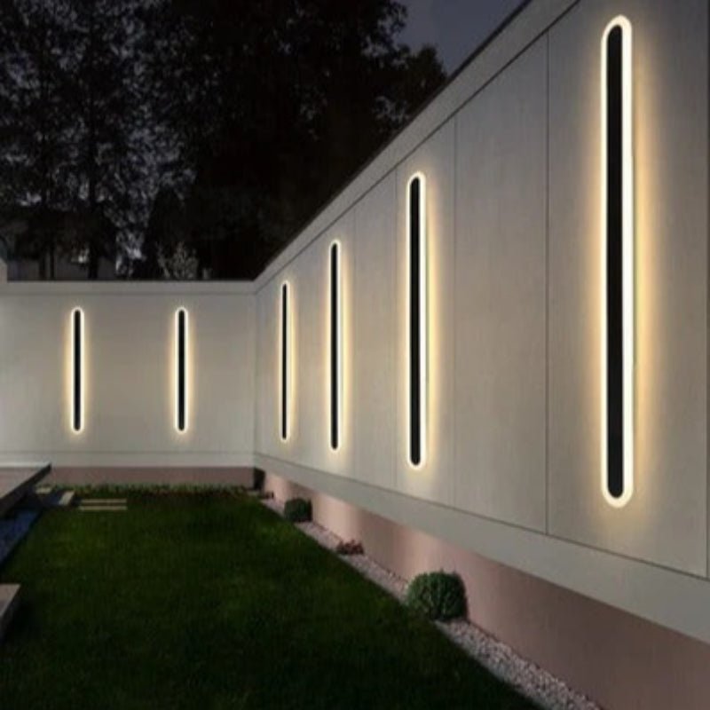Rounded Edge Aluminium Outdoor Wall Light - Lattea Global