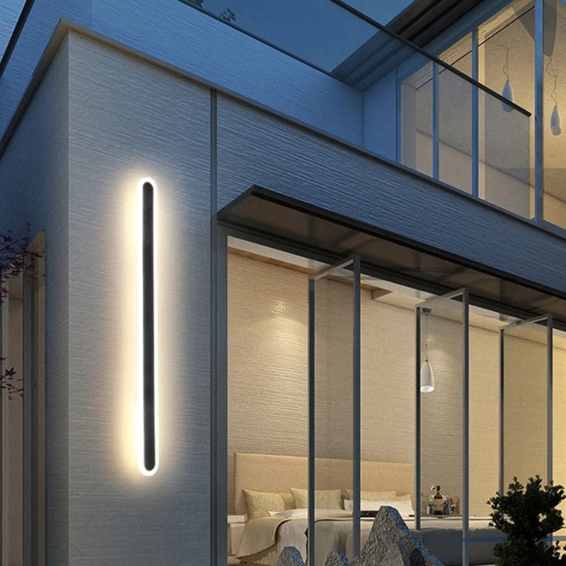 Rounded Edge Aluminium Outdoor Wall Light - Lattea Global