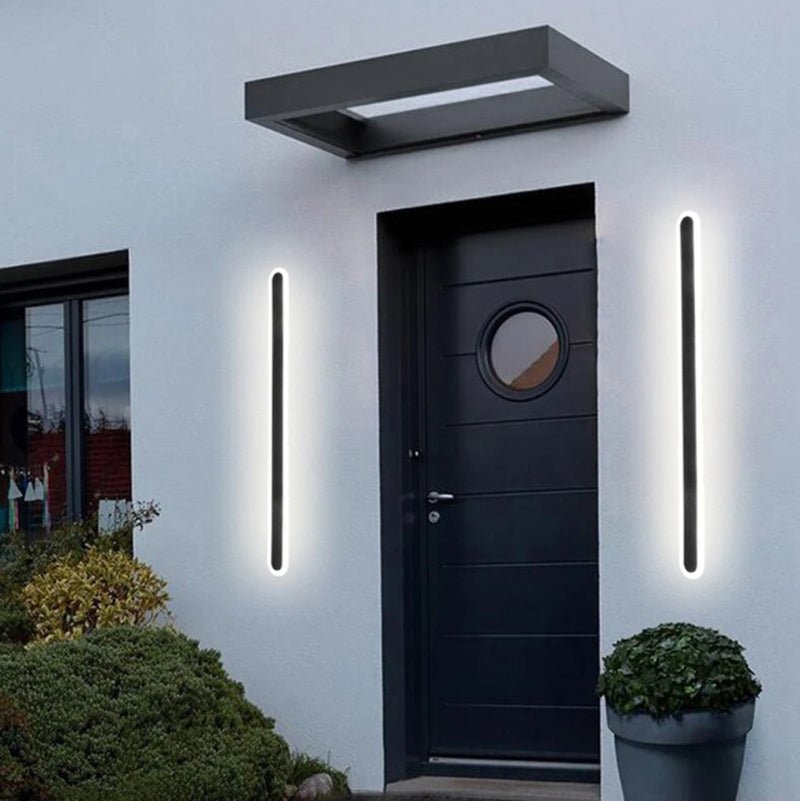 Rounded Edge Aluminium Outdoor Wall Light - Lattea Global