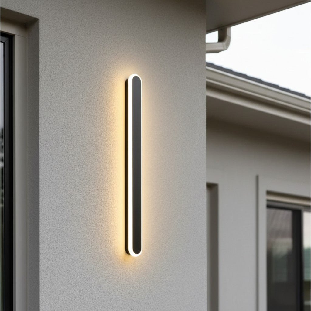 Rounded Edge Aluminium Outdoor Wall Light