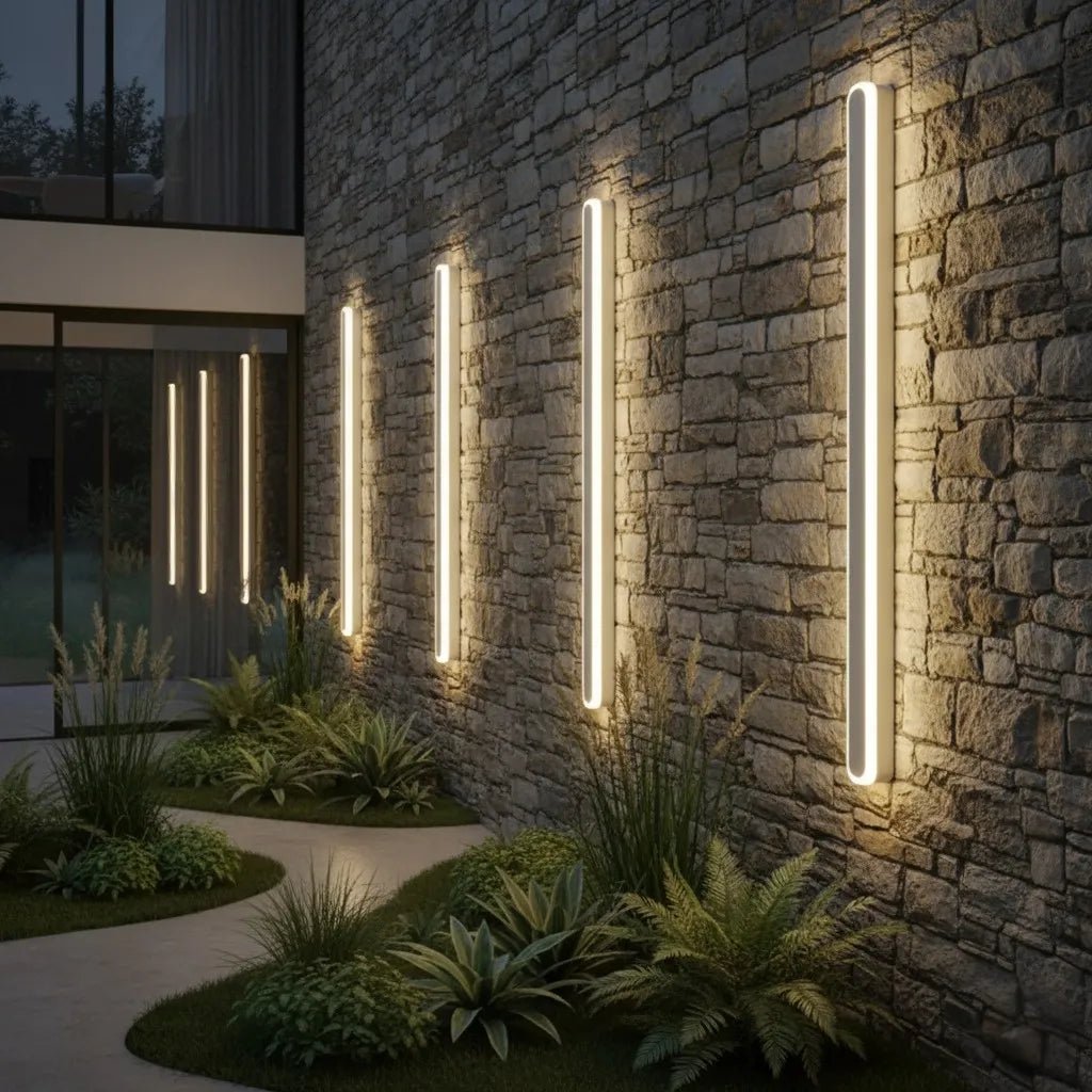 Rounded Edge Aluminium Outdoor Wall Light
