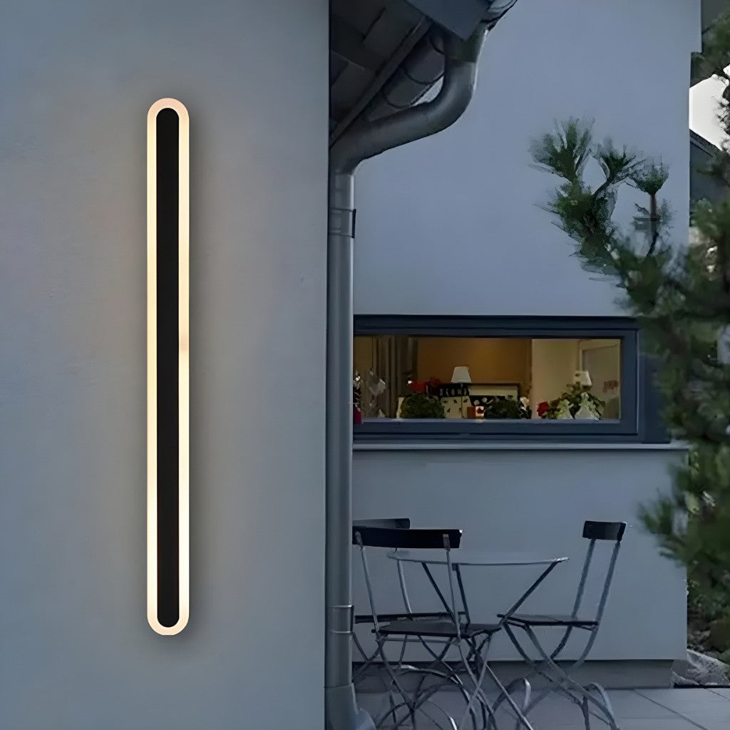 Rounded Edge Aluminium Outdoor Wall Light