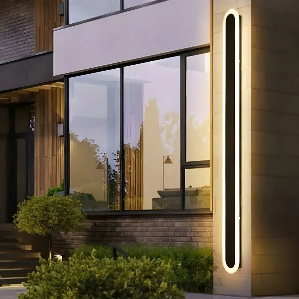 Rounded Edge Aluminium Outdoor Wall Light