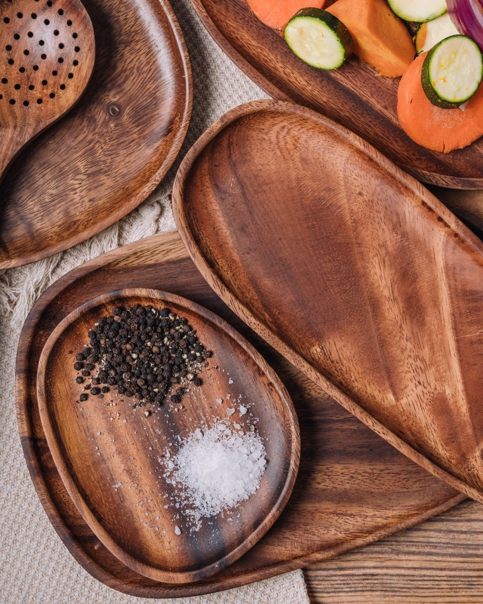 Royal Acacia Wood Serving Tray - Lattea Global