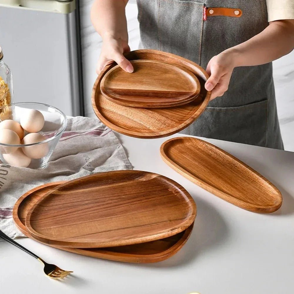 Royal Acacia Wood Serving Tray - Lattea Global