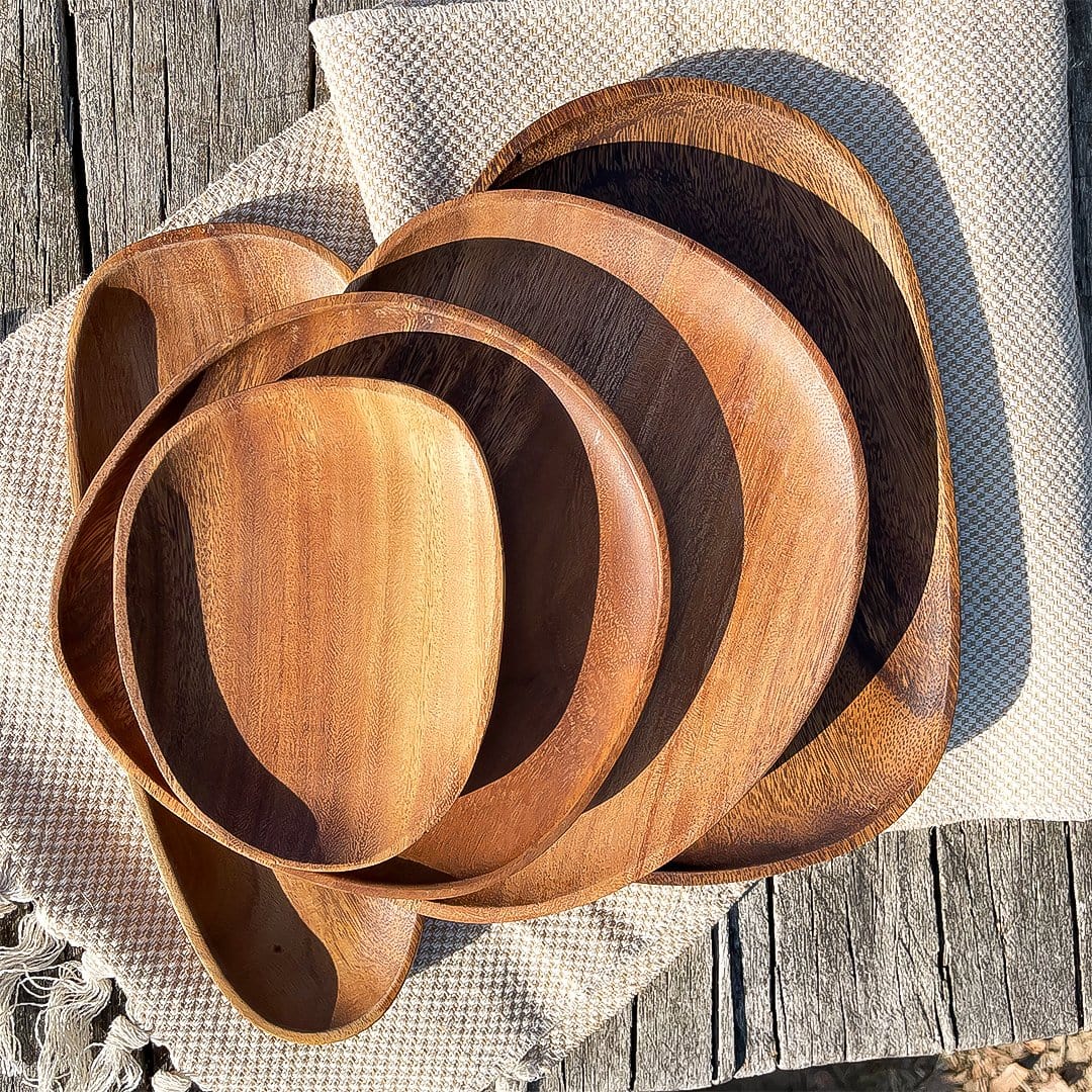 Royal Acacia Wood Serving Tray - Lattea Global