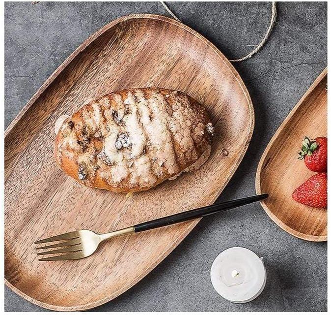 Royal Acacia Wood Serving Tray - Lattea Global