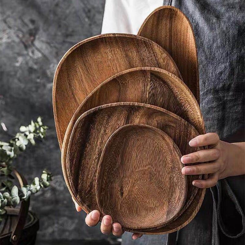 Royal Acacia Wood Serving Tray - Lattea Global