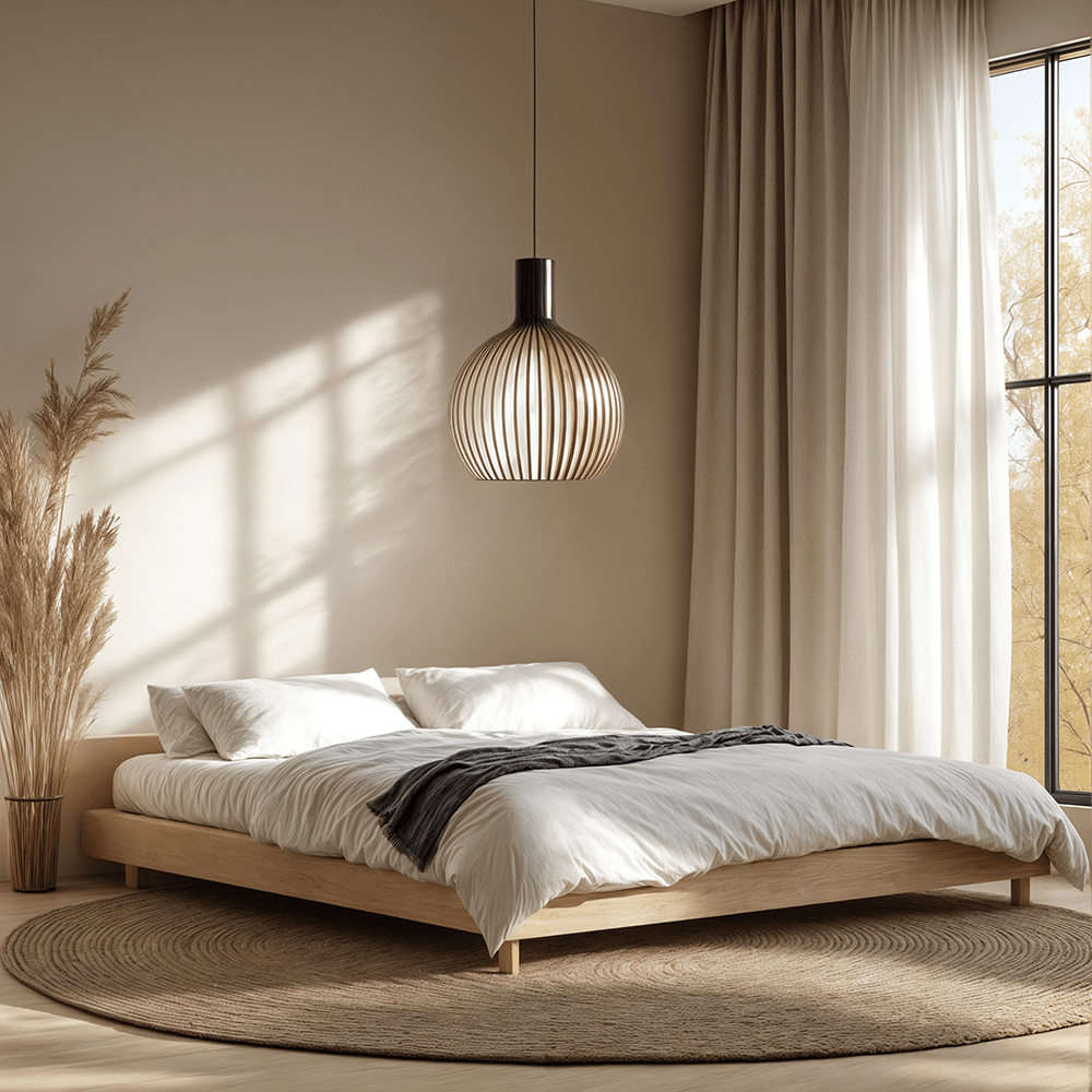 Rustic Wooden Cage Pendant Light - Lattea Global