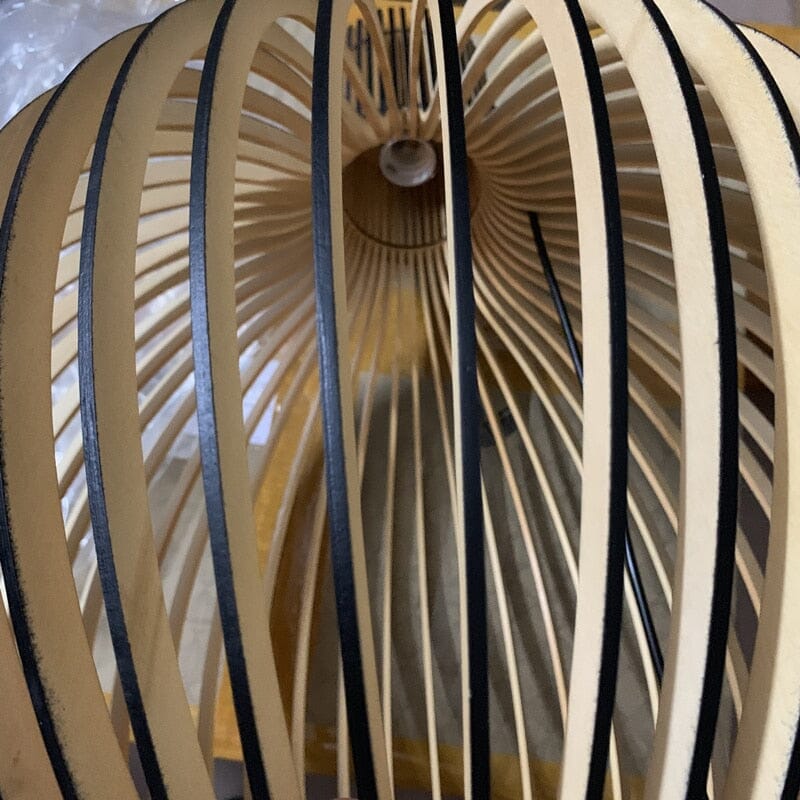 Rustic Wooden Cage Pendant Light - Lattea Global