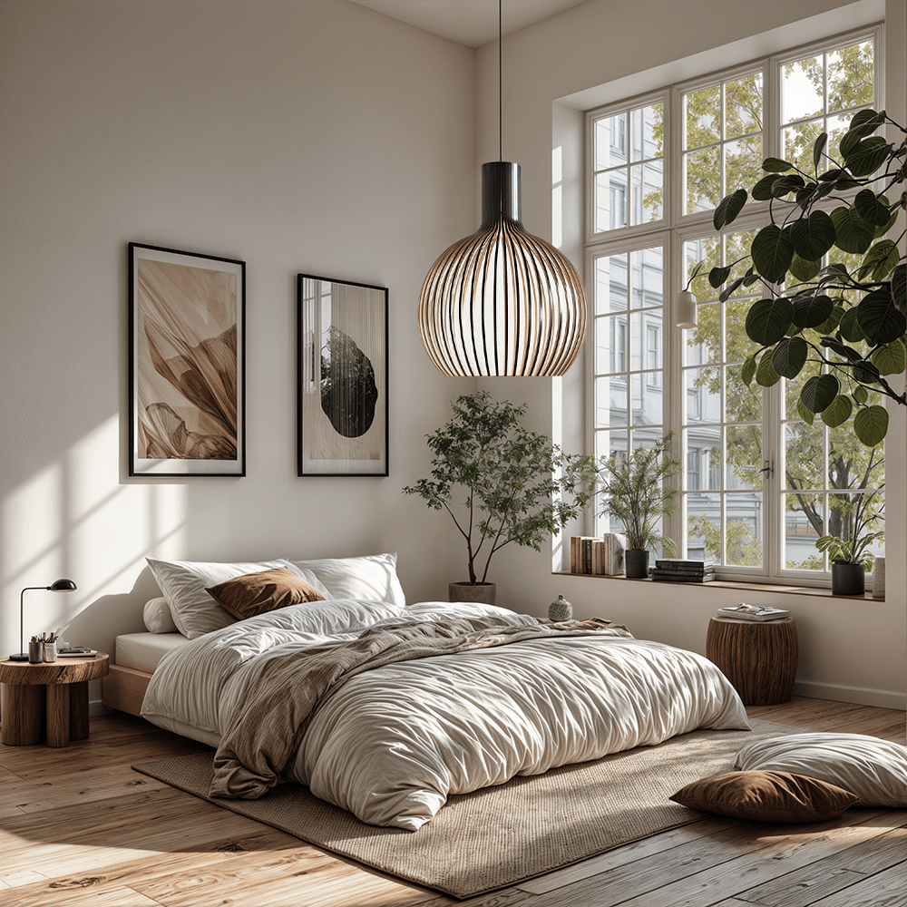 Rustic Wooden Cage Pendant Light - Lattea Global