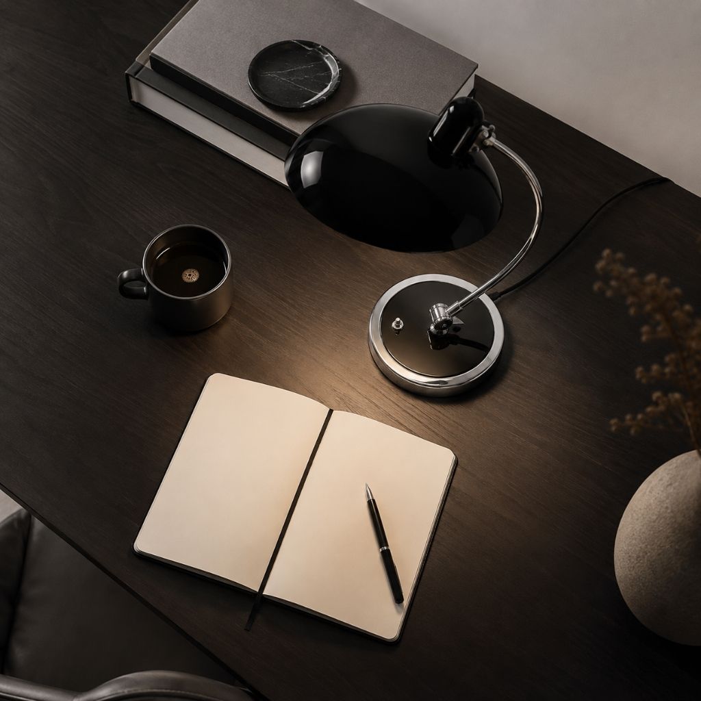 Scandinavian Metal Desk Lamp