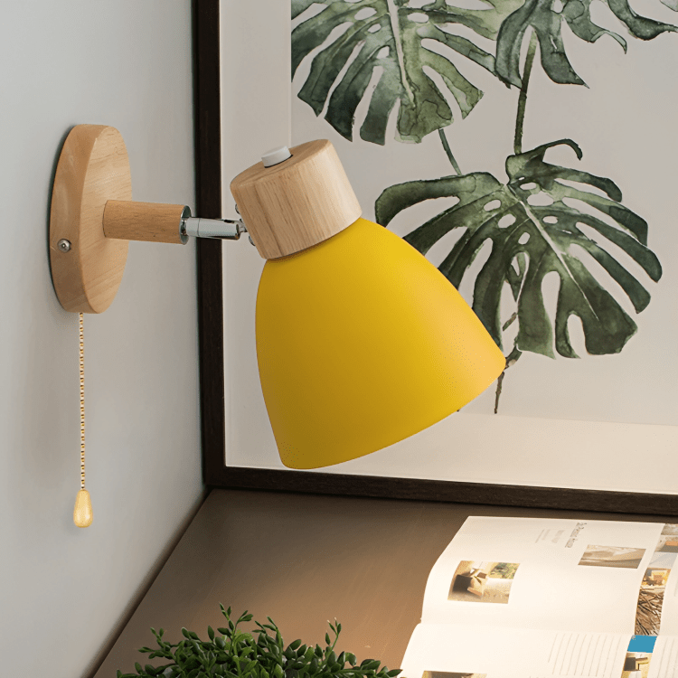Scandinavian Wooden Wall Light Sconce - Lattea Global