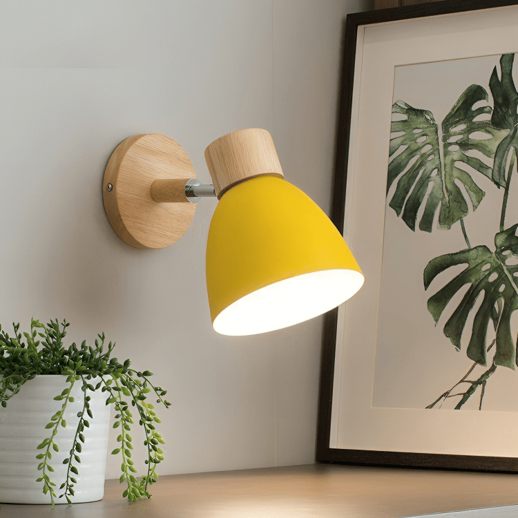 Scandinavian Wooden Wall Light Sconce - Lattea Global
