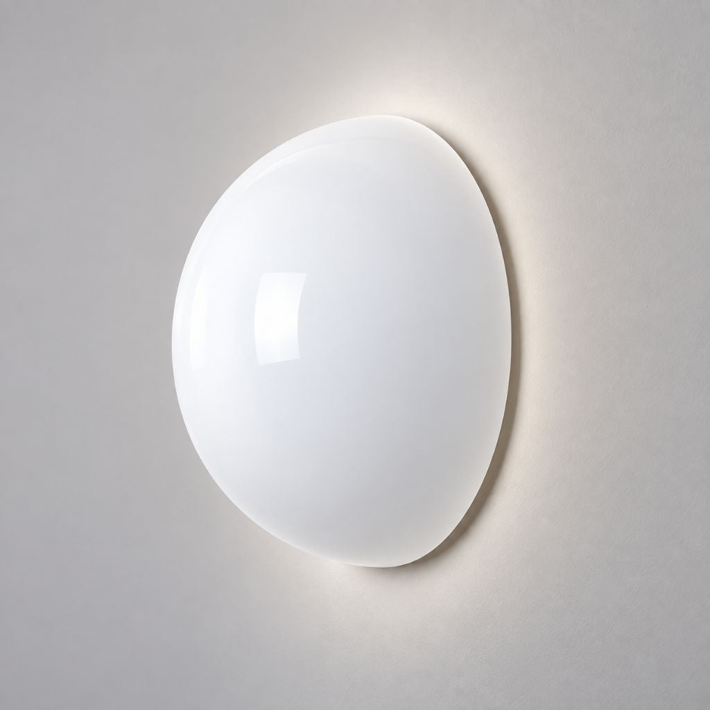 Semicircle Glass Wall Light with Concealed Base