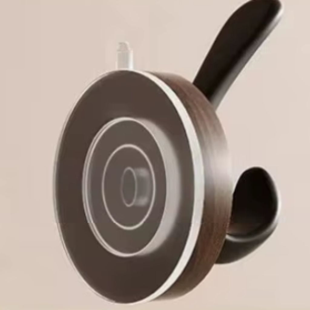 Set of 4 Wood Suction Cup Hooks No Drill Hidden Mount