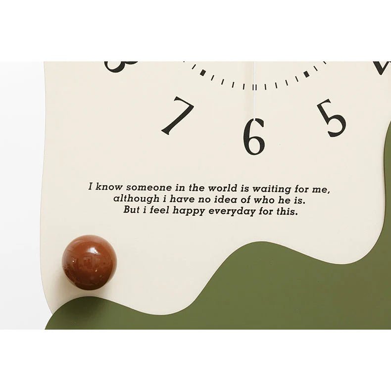 Silent Eco - Friendly Wooden Desk & Wall Clock – Modern 2 - in - 1 Minimalist Design - Lattea Global