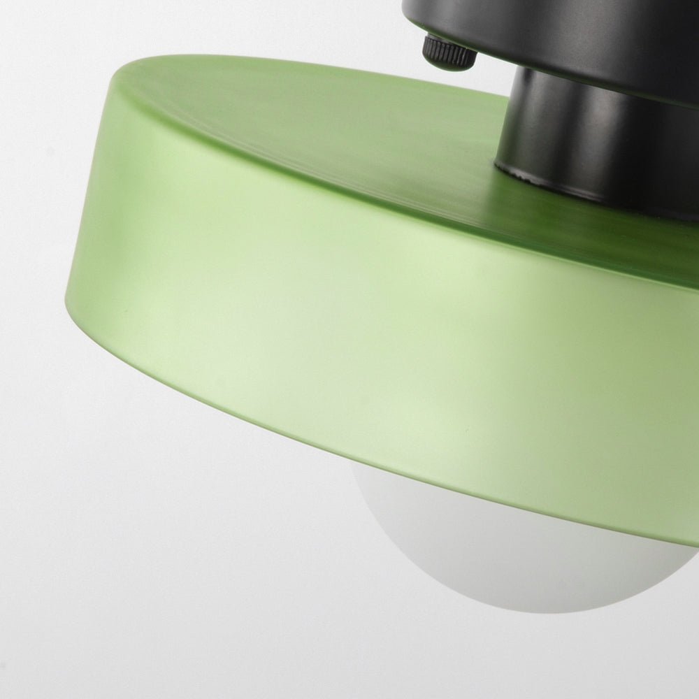 Sleek Round Glass Ceiling Light - Lattea Global