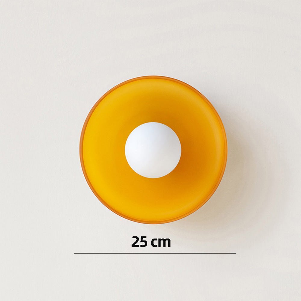 Sleek Round Glass Ceiling Light - Lattea Global