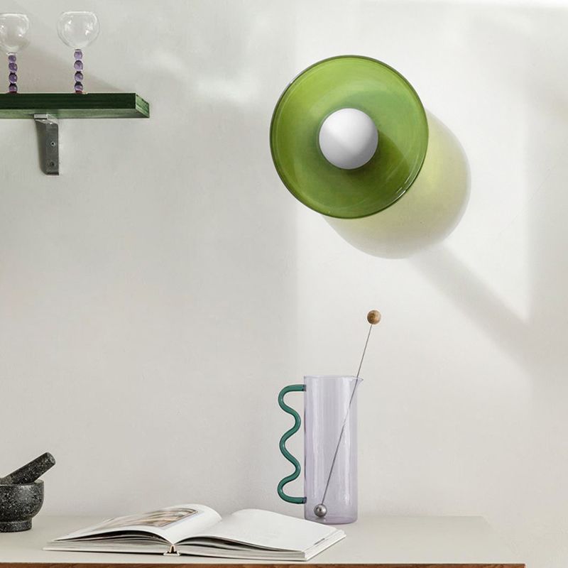 Sleek Round Glass Ceiling Light - Lattea Global