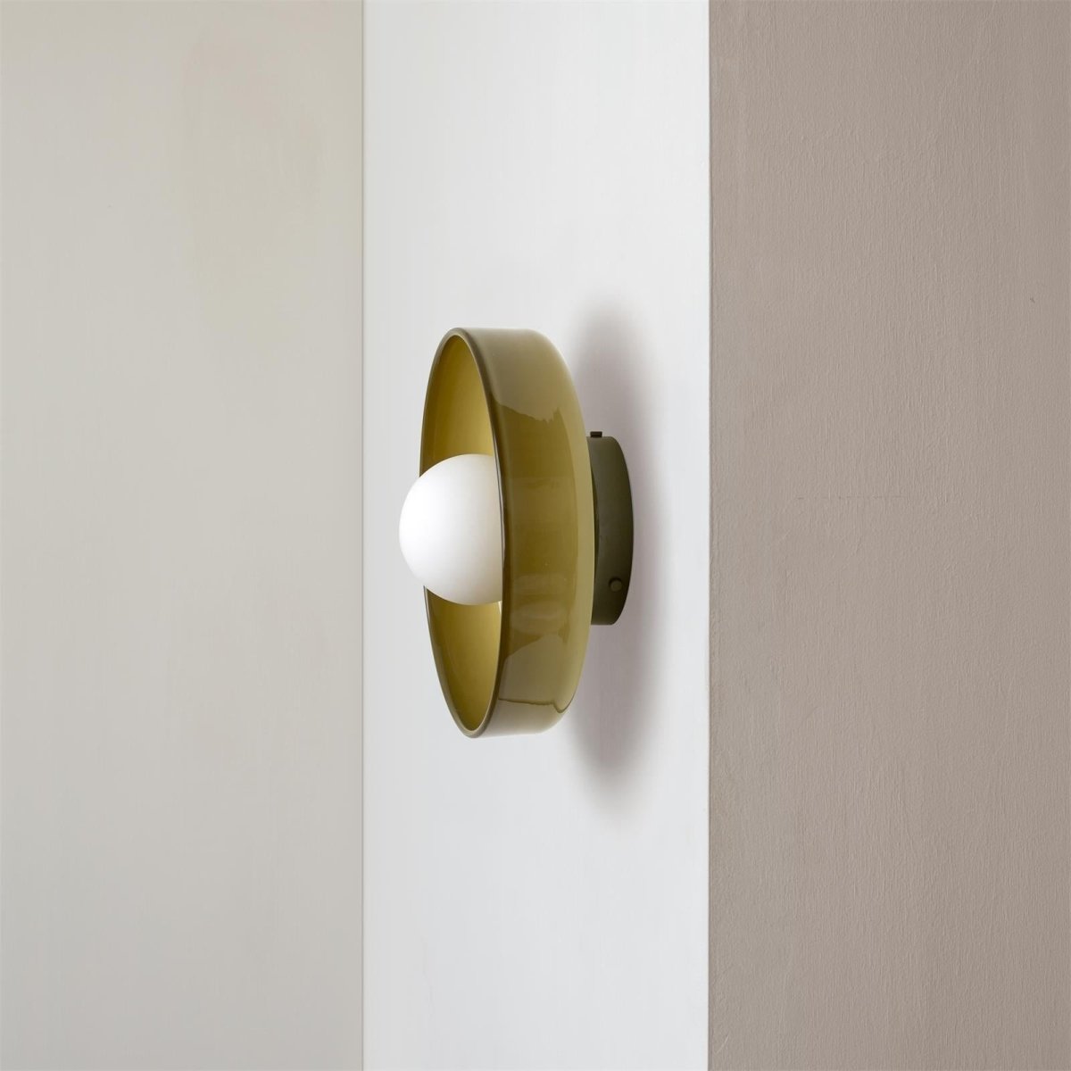 Sleek Round Glass Ceiling Light - Lattea Global