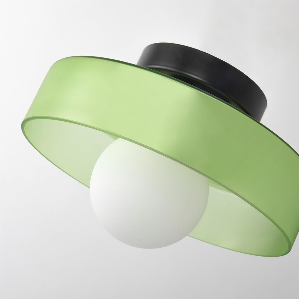 Sleek Round Glass Ceiling Light - Lattea Global
