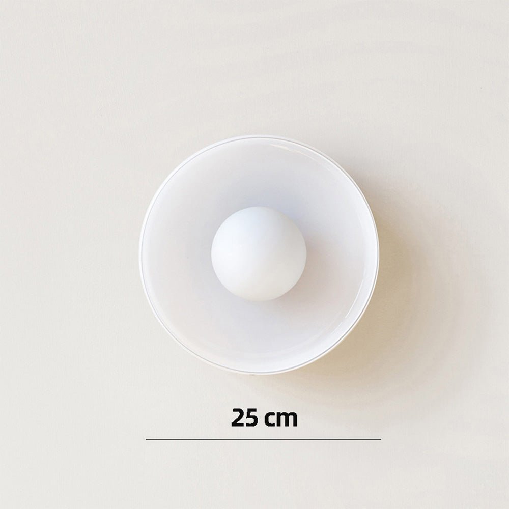 Sleek Round Glass Ceiling Light - Lattea Global