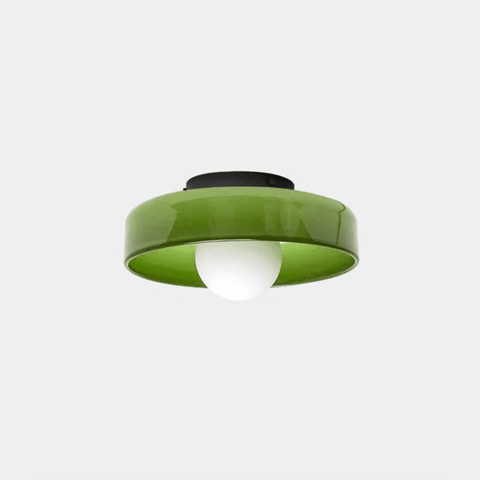Sleek Round Glass Ceiling Light - Lattea Global