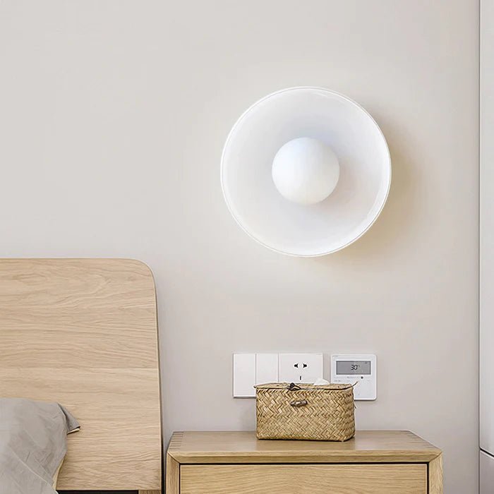 Sleek Round Glass Ceiling Light - Lattea Global