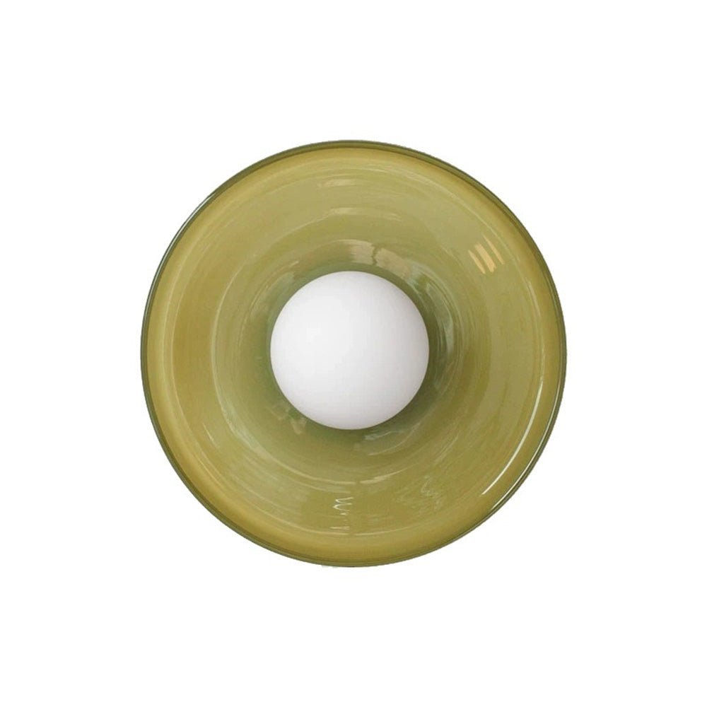 Sleek Round Glass Ceiling Light - Lattea Global
